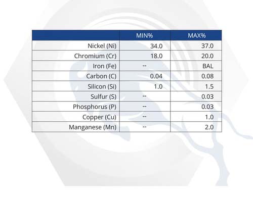 Material Properties: 330 Stainless