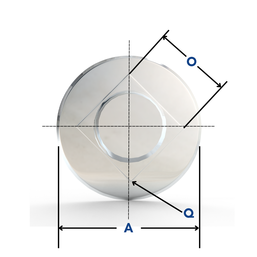 carriage bolt top view